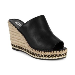 Karl Lagerfeld Paris
Carina Leather Platform Espadrille Wedges